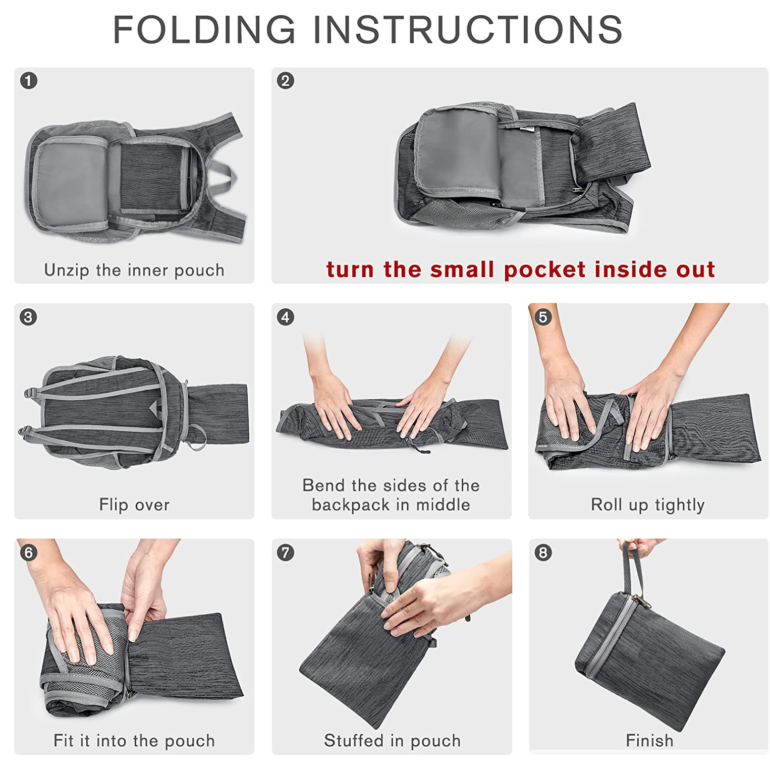 Moda 2021, venta al por mayor, mochila ultraligera plegable para acampar, deportes al aire libre, bolsa personalizada, impermeable, senderismo, viajes, escalada, mochilas