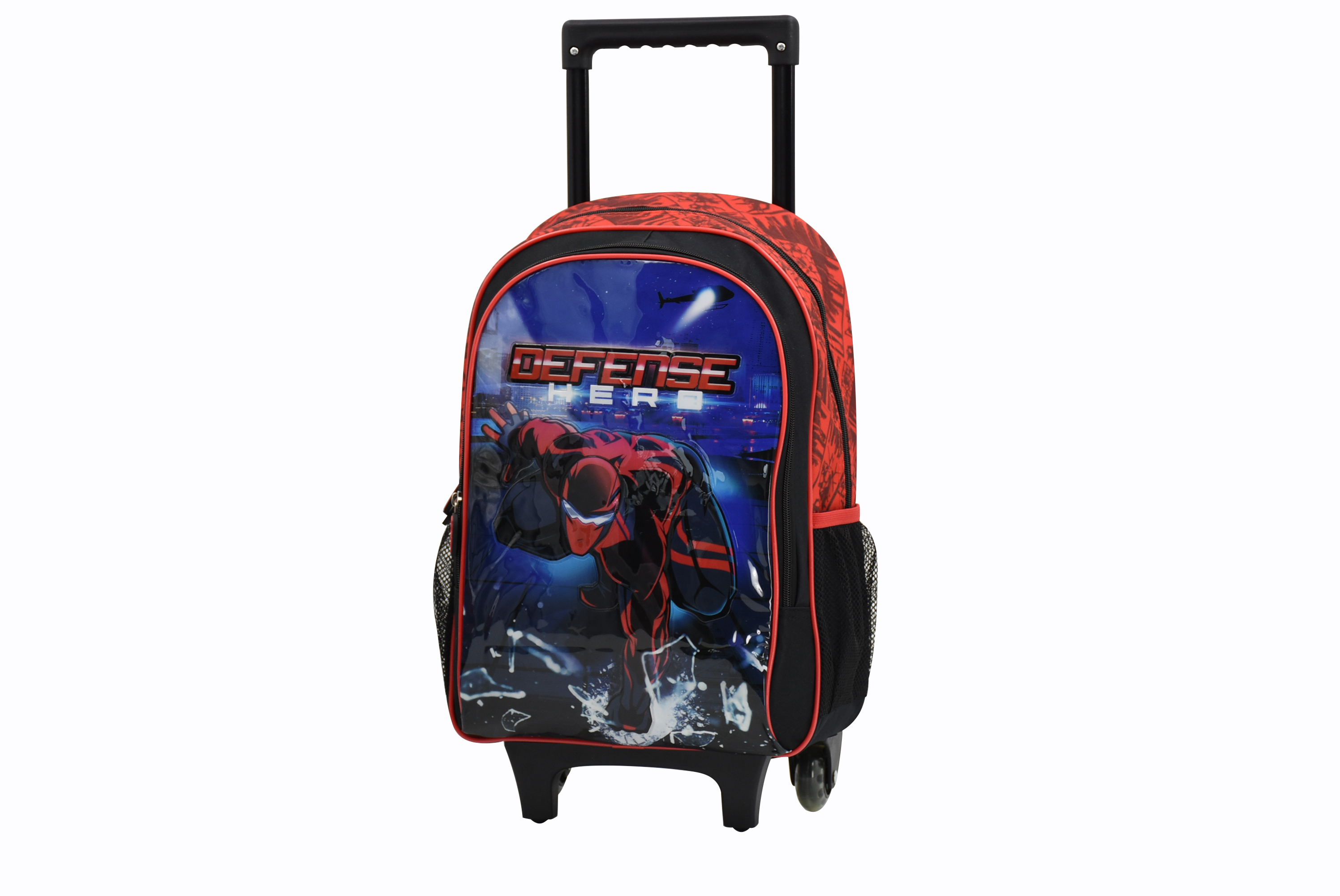 Mochila con ruedas de alta capacidad para niños de la escuela Spider-Man Cartoon trolley de viaje para adolescentes con ruedas