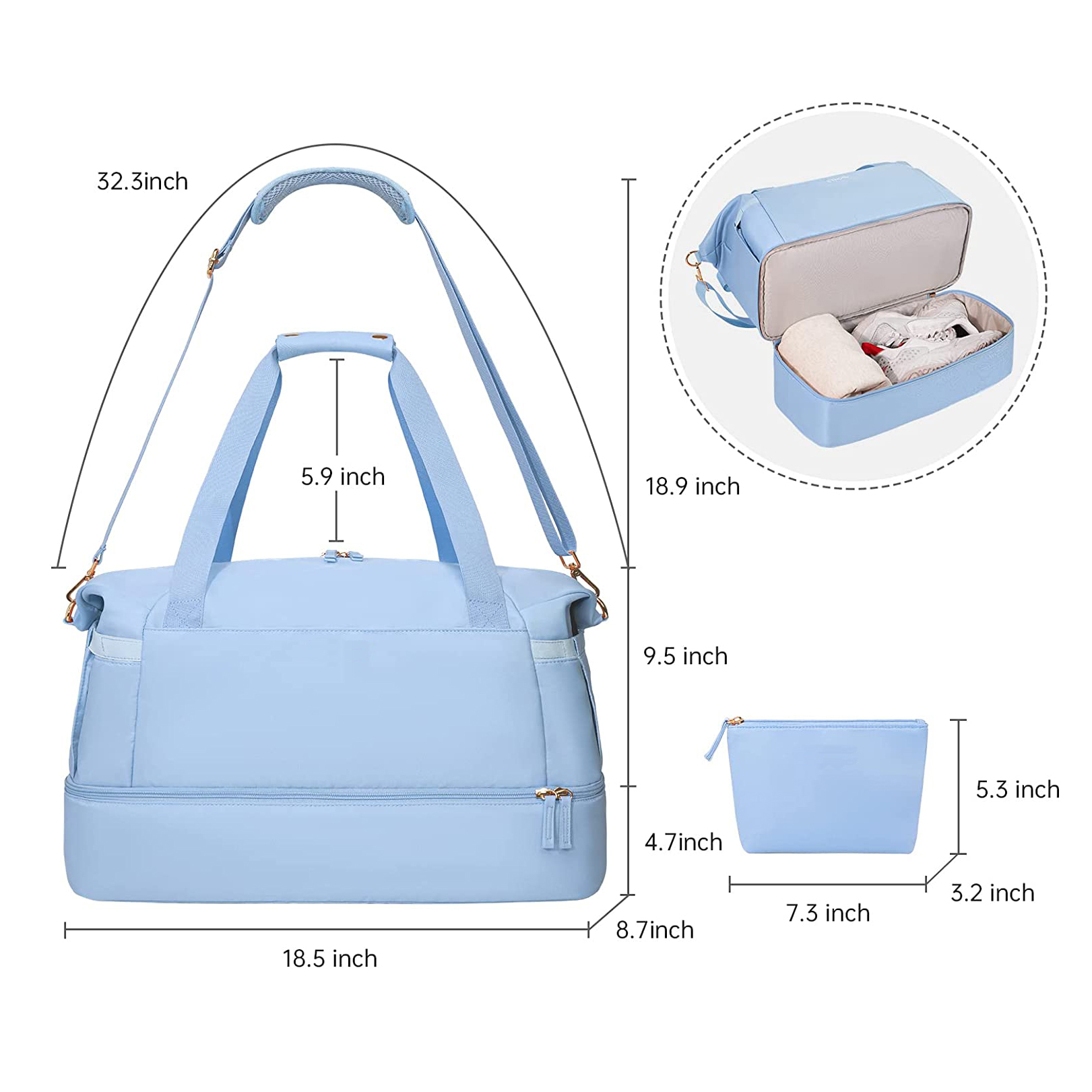 Bolsa de viaje Bolsa de gimnasia Bolsa de deportes Bolsas de viaje Bolsas de lona duradera Bolso de bolsas de entrenamiento de ejercicios