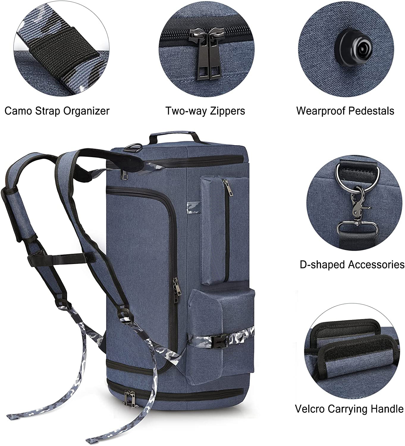 Bolsa de viaje Bolsa de gimnasia Bolsa de deportes Bolsas de viaje Bolsas de lona duradera Bolso de bolsas de entrenamiento de ejercicios