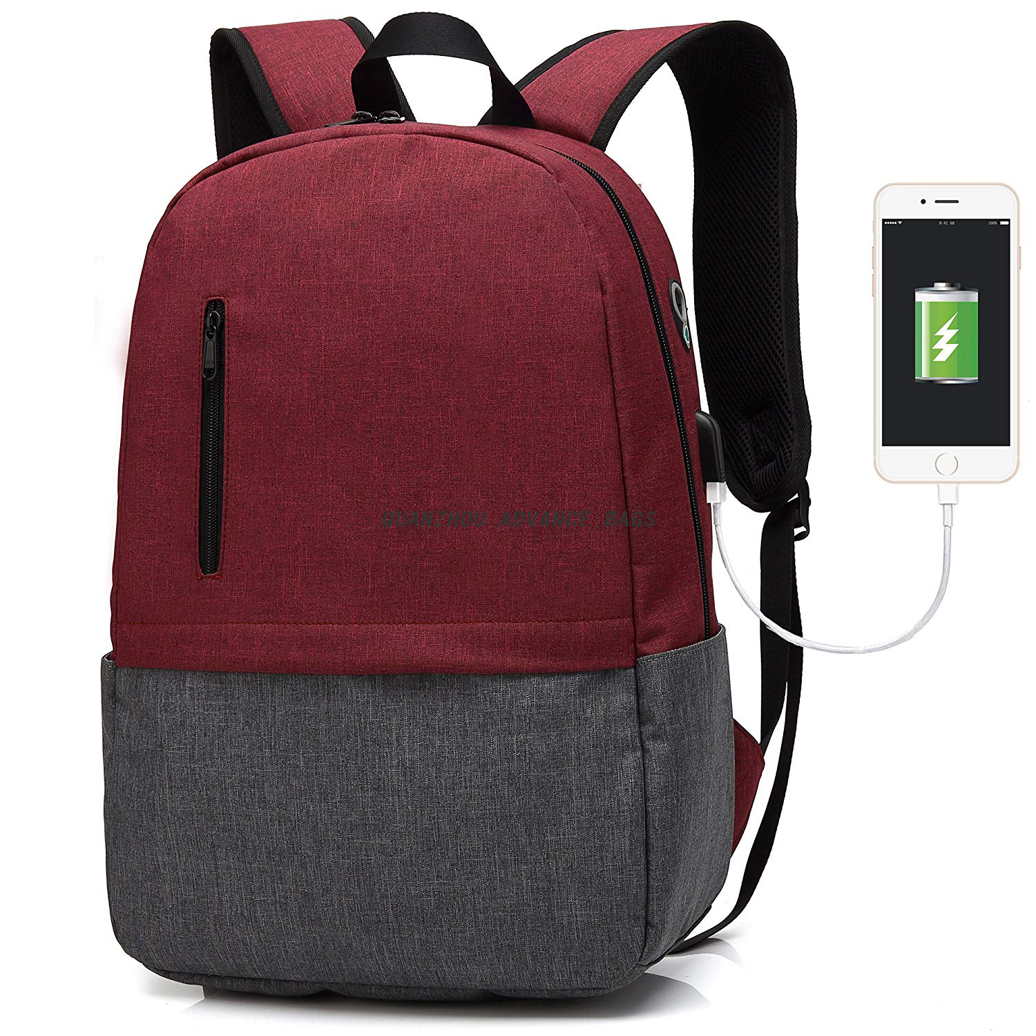 Mochila para ordenador de negocios portátil de gran capacidad de alta calidad Mochila para deportes y ocio al aire libre Mochila para día
