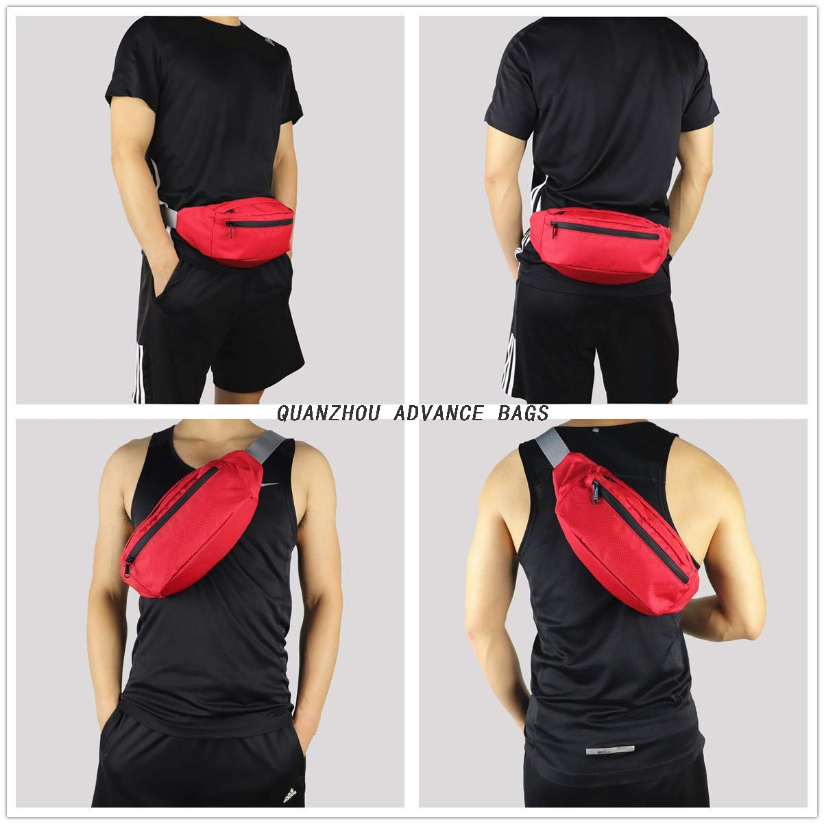 Promoción Deportes al aire libre Correr Senderismo Logotipo personalizado Sencillo Hombres Mujeres Riñonera informal Riñonera