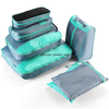 Juego de bolsas organizadoras de viaje BOLSA plegable ligera Bolsas organizadoras de equipaje de viaje 7 piezas Juego de bolsas de cubos de embalaje Personalizado a prueba de agua