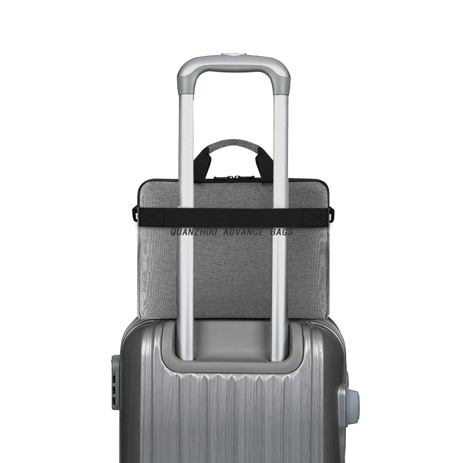 2021 Venta caliente 15.6 pulgadas Bolsa y estuches personalizados de fábrica para computadora portátil Bolsa de negocios de alta calidad Bolsa de mensajero para computadora