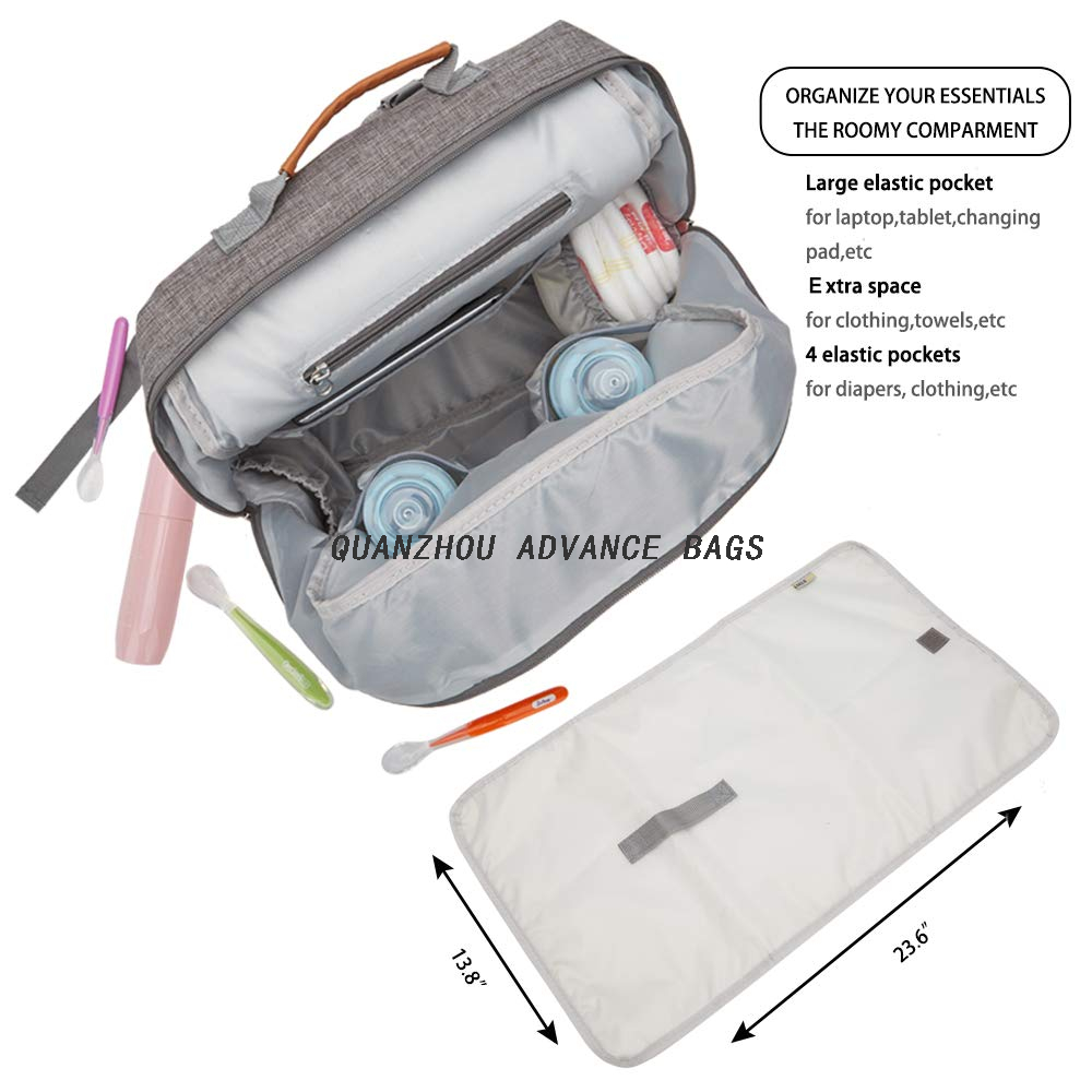 Bolsas de bebé multiusos plegables de fábrica, mochilas para pañales de viaje para bebés, mochilas para pañales para bebés