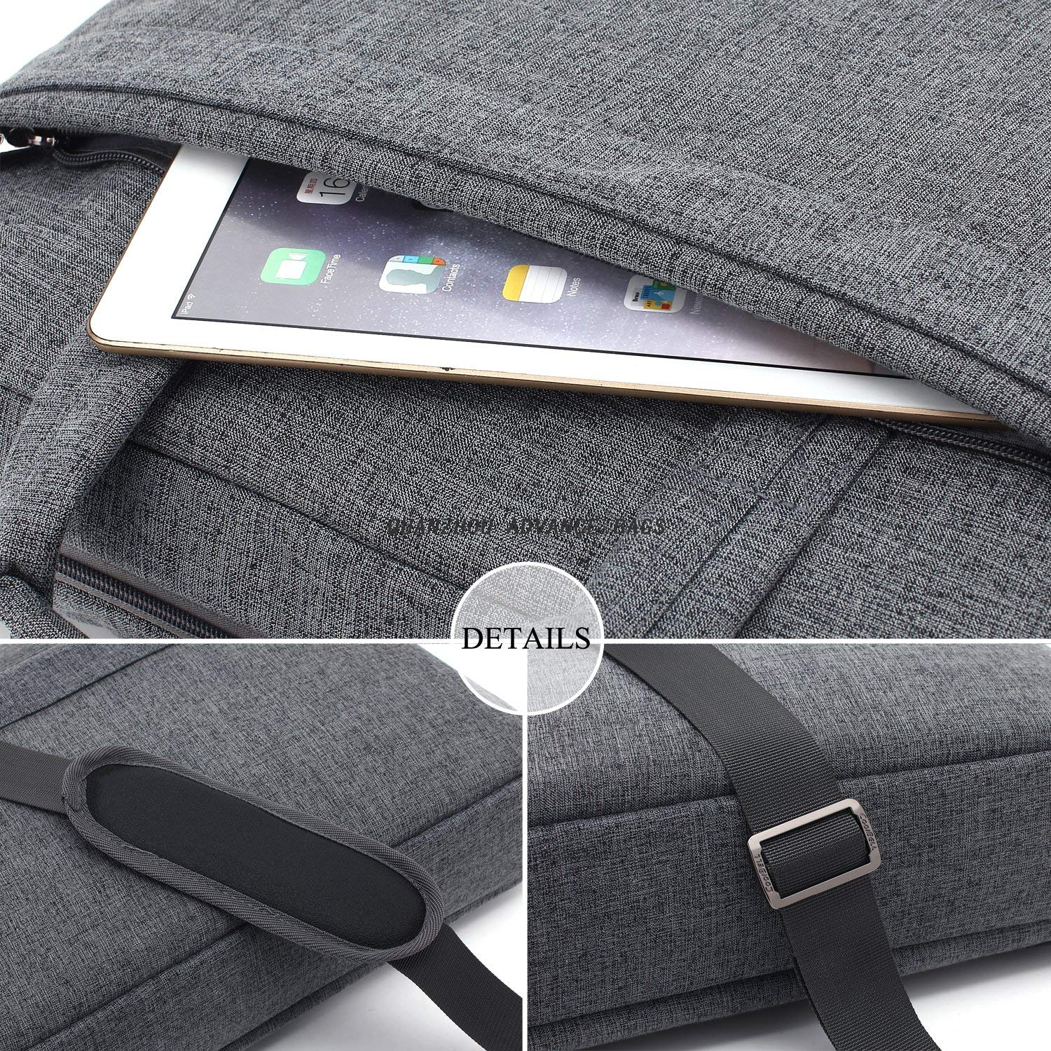 2021 nueva fábrica de moda al por mayor de 15,6 pulgadas de alta calidad del bolso del ordenador portátil del mensajero del ordenador del bolso del negocio