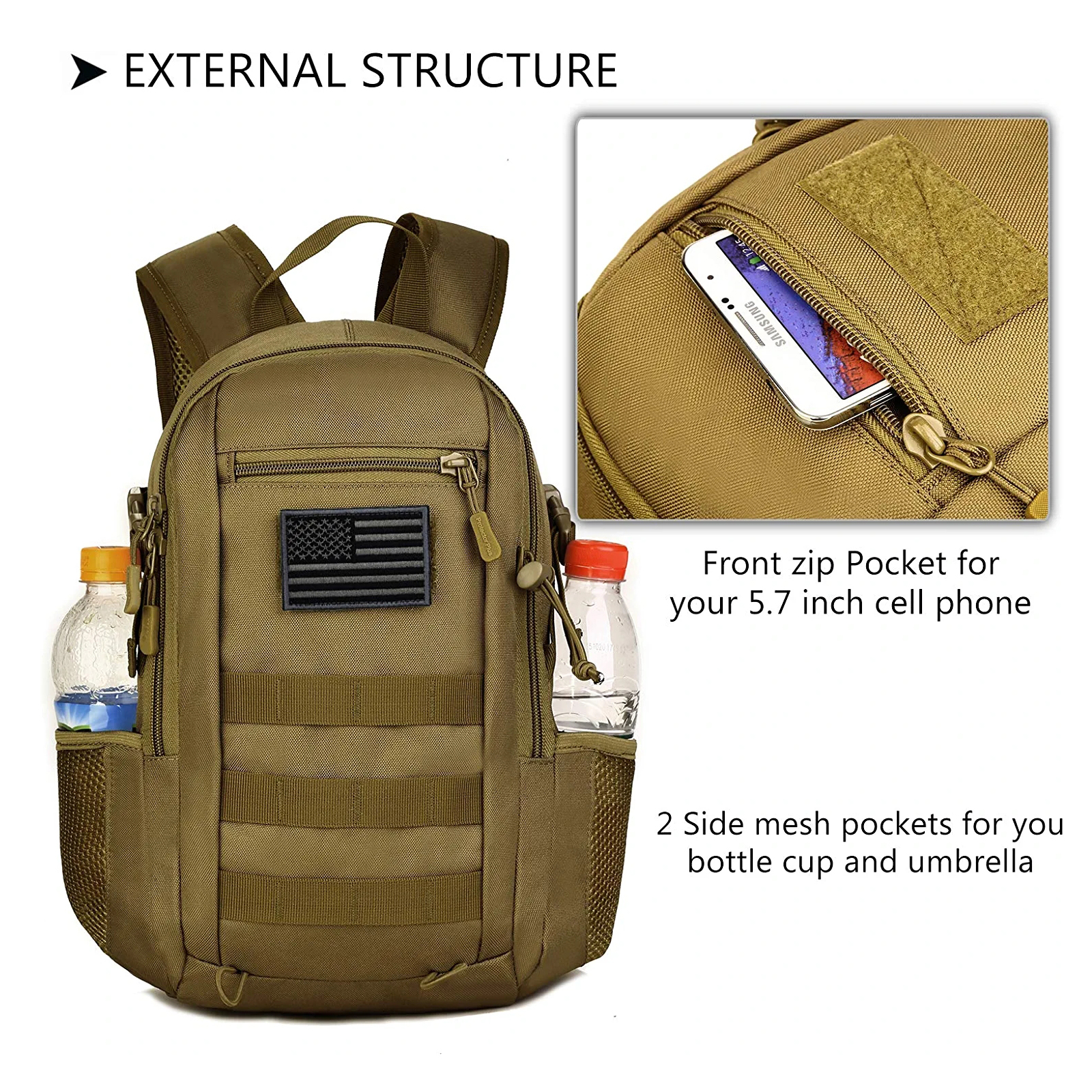 2023 mochila militar de viaje al aire libre mochila mochila de viajes