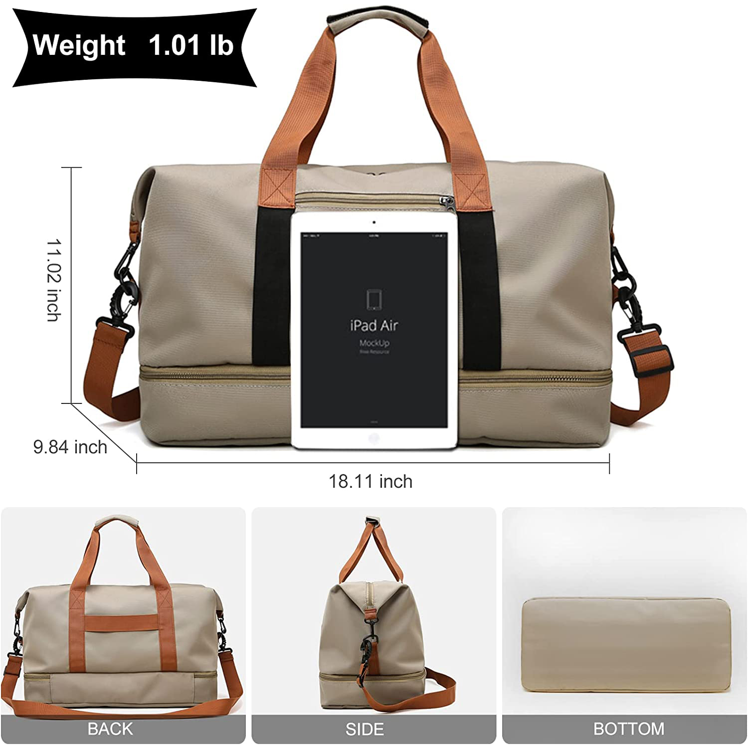 Bolsa de viaje Bolsa de gimnasia Bolsa de deportes Bolsas al aire libre bolsas de lona duradera