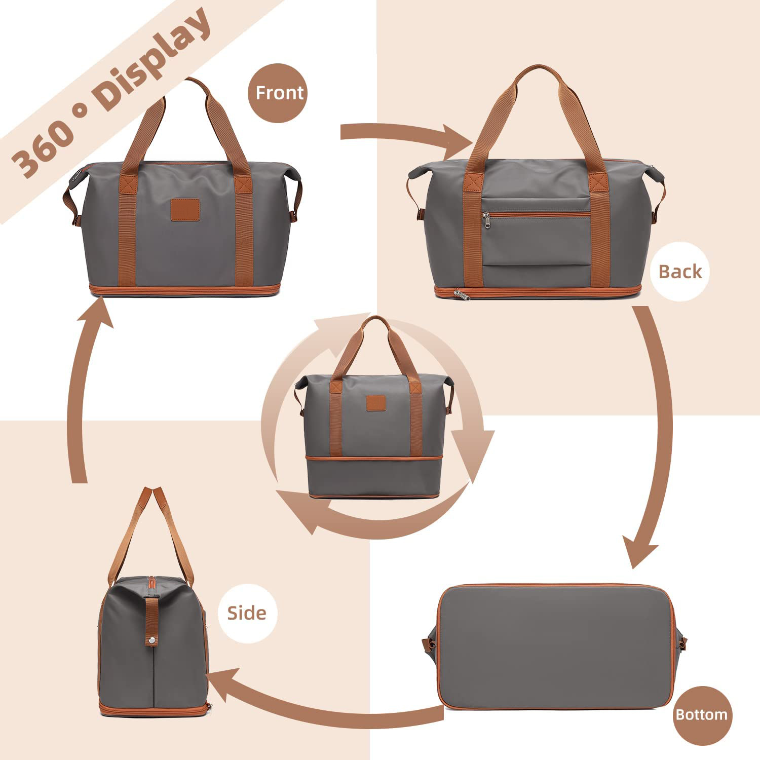 Bolsa de viaje Bolsa de gimnasia Bolsa de deportes Bolsas al aire libre bolsas de lona duradera