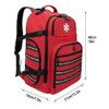 Bolsa de mochila de primer respondedor vacío vacío, transportista de primeros auxilios de trauma EMT para paramédicos y kit de suministros médicos de emergencia, liviano y duradero (mochila)