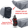 Pack Fanny Pack Impermeable Bag Pack Men Mujeres Bum Bum Bum con soporte de botella de agua Correa ajustable Adecuado para el entrenamiento al aire libre Traking Cycling Bolsa Bolsa