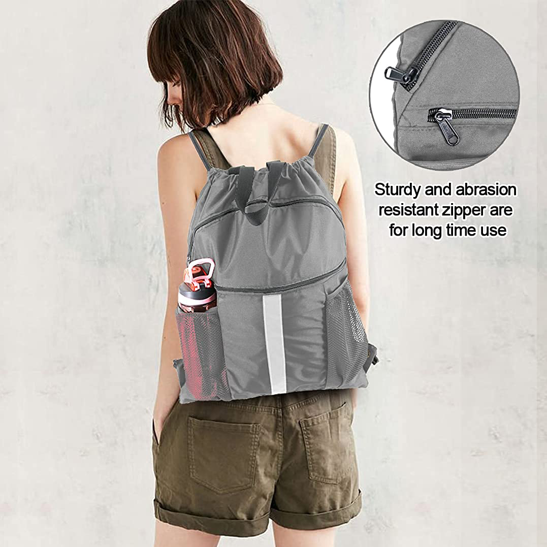 Bolsa de mochila con cordón con cuerda de comparación de zapatos Cinch Sackpack para unisex