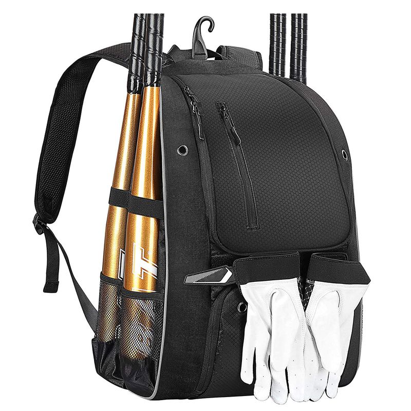 Mochila de béisbol de gimnasio para hombres bolsas de fútbol con ballcompartment y compartimento de zapatos para béisbol, fútbol, ​​entrenamiento de voleibol