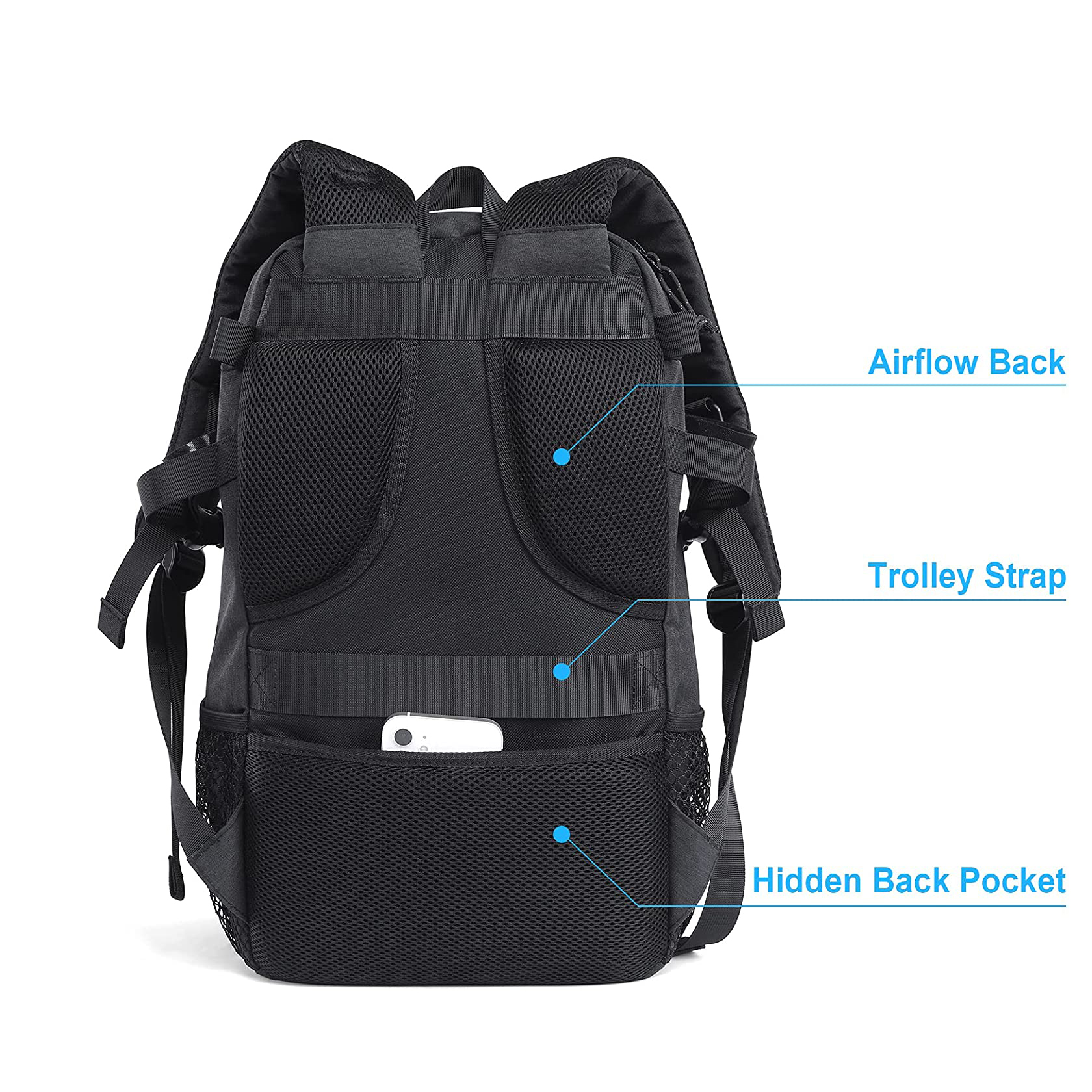 Mochila de béisbol de gimnasio para hombres bolsas de fútbol con ballcompartment y compartimento de zapatos para béisbol, fútbol, ​​entrenamiento de voleibol Basepall bols
