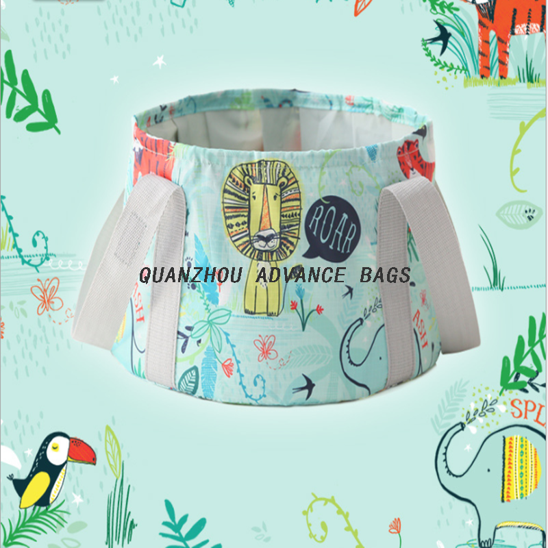 Bolsa de almacenamiento de viaje de cubo plegable multipropósito avanzado de alta calidad Bolsa de bañera de pie de viaje ligera portátil