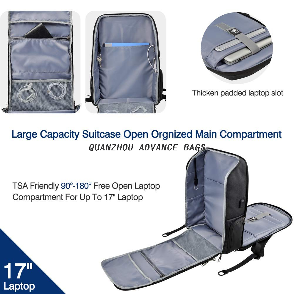 2021 Advance Mochila de negocios de viaje para deportes al aire libre de gran capacidad Mochila de carga USB y mochila de ocio Mochila para computadora portátil