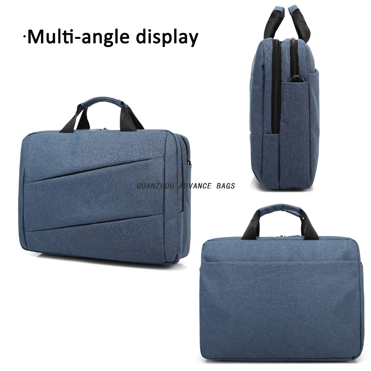 Bolsa y estuches personalizados para computadora portátil de alta calidad de fábrica de 15.6 pulgadas Bolsa de negocios de alta calidad Bolsa de mensajero para computadora