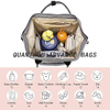 Factory Múltiples usos plegables Weekender Bolsas para bebés Mommy Baby Travel Mochila para pañales para bebés Bolsas para pañales con bolsillos aislados Mochila de estructura práctica y fácil de agarrar