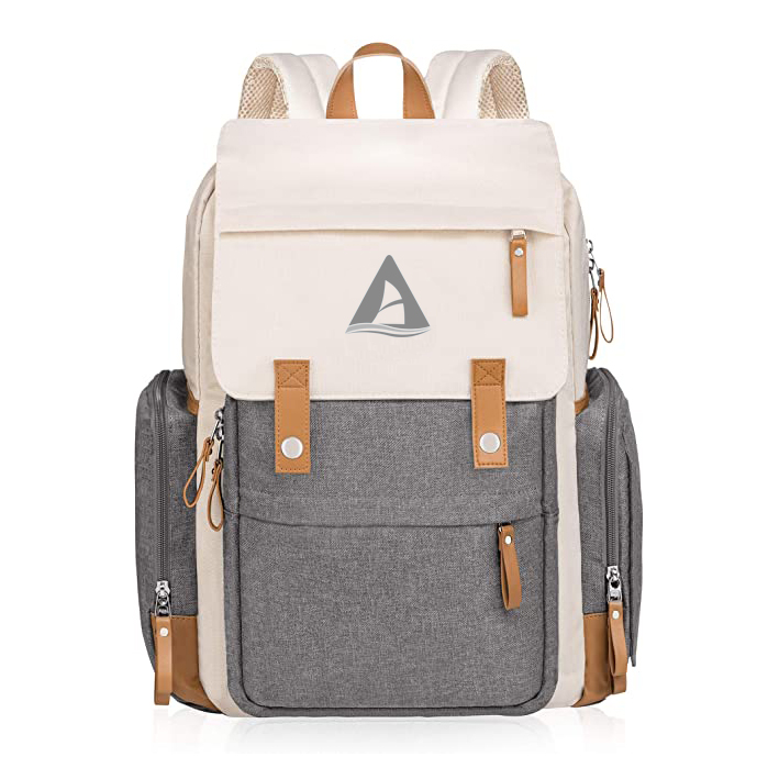 Mochila promocional de gran capacidad impermeable para pañales para mamá, mochila de viaje para bebé, mochila para pañales