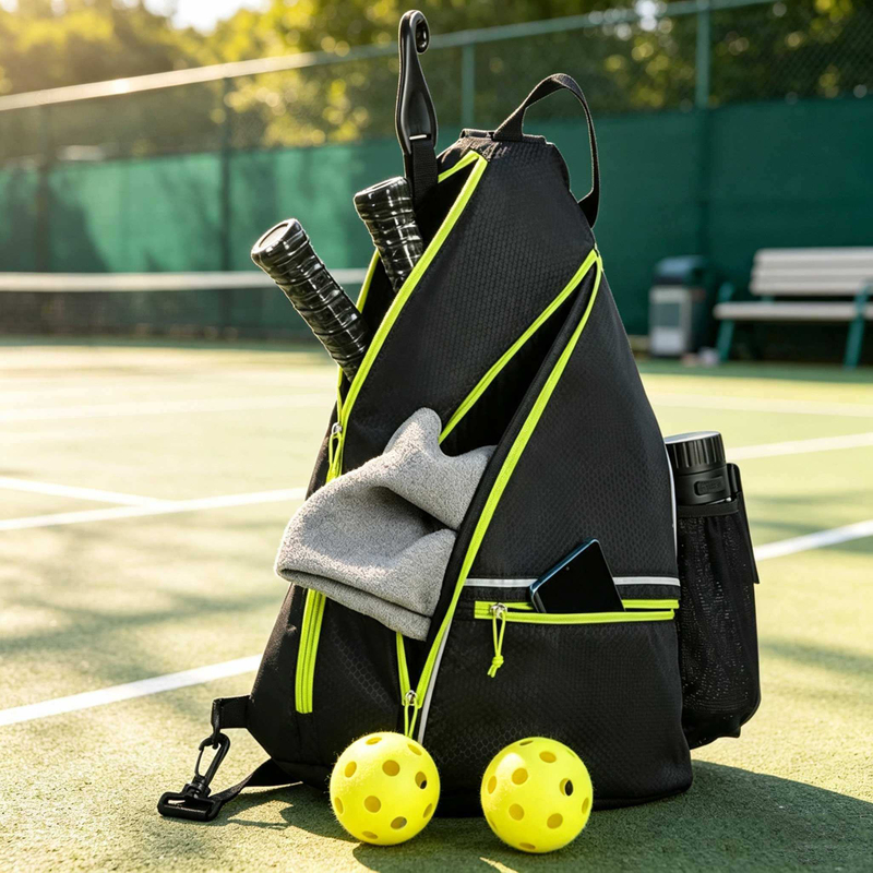Bolsas portátiles unisex para raquetas de tenis y Pickleball, diseño Triangular, Material de poliéster, resistente al agua, capacidad de 30-40L, uso deportivo