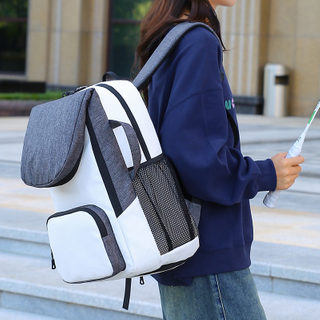 Bolsa funcional para raqueta de bádminton y tenis, mochila impermeable para ordenador portátil de gran capacidad, diseño portátil, compartimento para zapatos informal a la moda