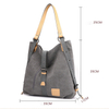 Precio de fábrica, bolso de mano Retro de lona para mujer, bolso de mano Convertible, mochila portátil, bolsos de hombro tipo shopper informales 