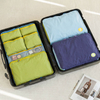 Bolsa organizadora de ropa con compartimentos con cremallera 6 en 1, bolso de viaje multifunción, bolsa de almacenamiento de ropa interior colgante portátil