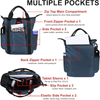 Bolso de mano de viaje para ordenador portátil, impermeable, personalizado, bolso de hombro tipo bandolera para tableta de 15,6 pulgadas con correa ajustable desmontable para hombres y mujeres