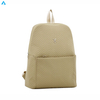Mochilas de mujer de nailon de color sólido personalizadas de fábrica con cierre de cremallera, ligeras y modernas para estudiantes 