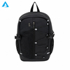 Mochila al aire libre de PU duradera personalizada, adorno reflectante, mochila deportiva resistente al agua para ordenador portátil, cordón elástico para senderismo y viajes, venta al por mayor