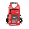 Botiquín de primeros auxilios impermeable, bolsa seca enrollable de PVC, bolsa de emergencia médica con ventana Visual transparente, tiras reflectantes para exteriores