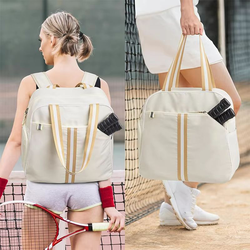 Nueva bolsa de tenis, bolsa de raqueta de mano, bolsa de raqueta de bádminton portátil para exteriores, mochila de tenis