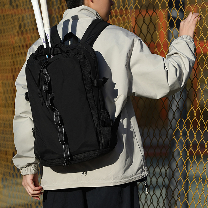 Mochila de bádminton de nuevo estilo, mochila para ordenador portátil para hombres y mujeres, mochila impermeable con cordón de nailon, directo de fábrica
