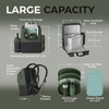 Mochila enfriadora de Picnic con aislamiento de gran capacidad personalizada, bolsa térmica multifuncional con juego completo de bolsillo para vajilla