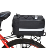Advance-bolsa trasera de poliéster impermeable para bicicleta, bolsa de almacenamiento para maletero de bicicleta de gran capacidad, tira reflectante, bolsillo para teléfono con cremallera