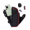 Bolsa para manillar de bicicleta de poliéster y tela Oxford duradera, impermeable, para todas las estaciones, plegable, con cubierta para lluvia