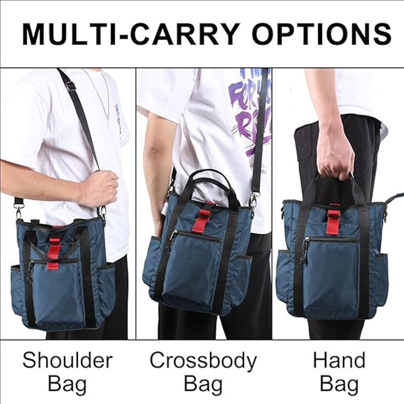 Bolso de mano de viaje para ordenador portátil, impermeable, personalizado, bolso de hombro tipo bandolera para tableta de 15,6 pulgadas con correa ajustable desmontable para hombres y mujeres