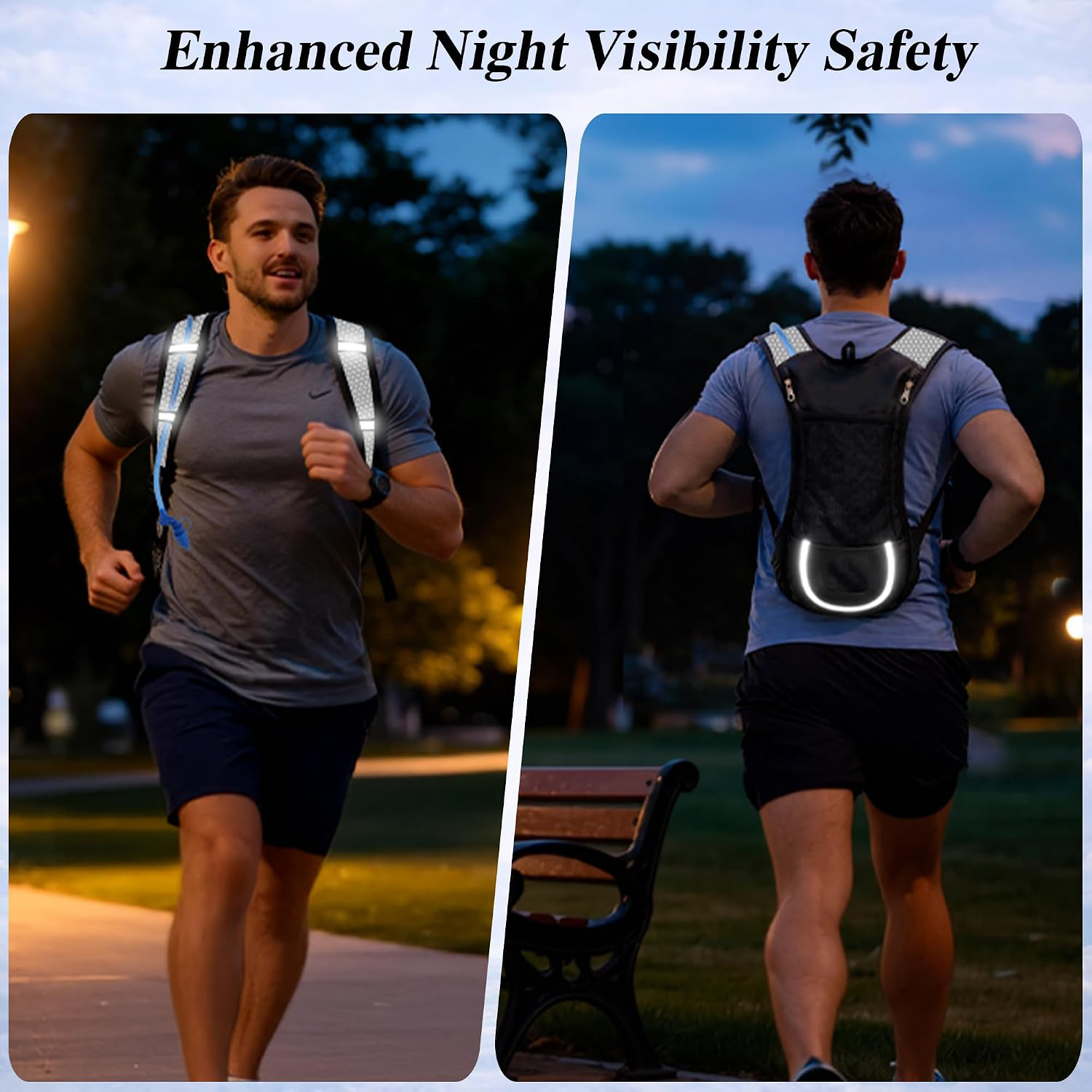 Mochila para montar en bicicleta, bolsa de agua para exteriores, bolsa deportiva de viaje transpirable, correa ajustable para hombre y mujer, parte trasera suave personalizada de nailon