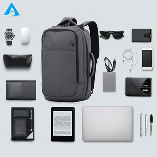 Mochila con marco interno impermeable unisex con logotipo personalizado de fábrica, bolsa para portátil transfronteriza negra con forro de poliéster