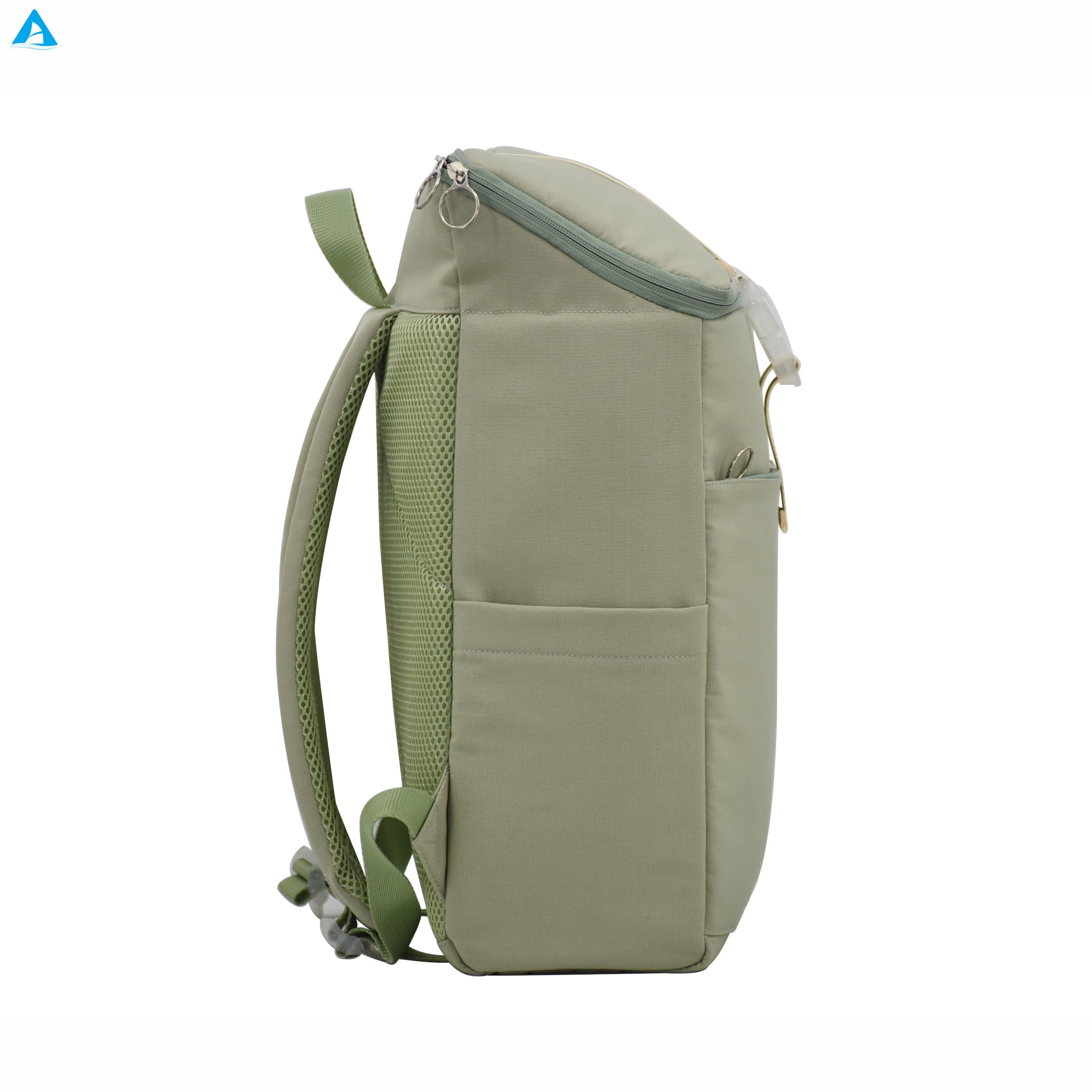 Mochila térmica enrollable con aislamiento superior, mochila para almuerzo de gran capacidad, bolsa de almacenamiento de alimentos de poliéster para Picnic, Camping, viajes al aire libre