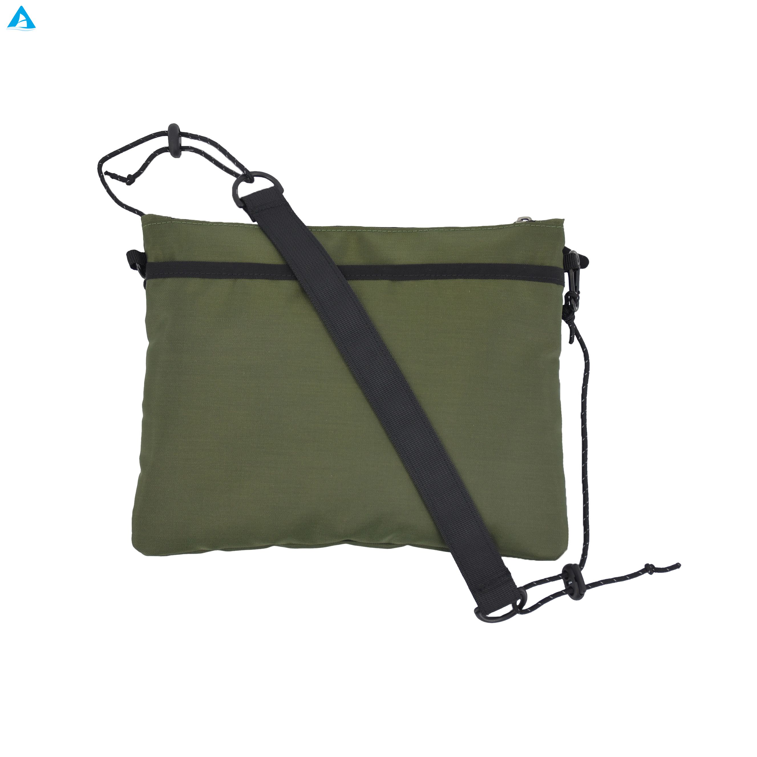 Bolso de hombro individual de gran capacidad para acampar al aire libre, mochila informal cruzada Unisex, riñonera de pecho de alta gama con cremallera de poliéster
