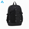 Mochila al aire libre de PU duradera personalizada, adorno reflectante, mochila deportiva resistente al agua para ordenador portátil, cordón elástico para senderismo y viajes, venta al por mayor