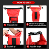 Botiquín de primeros auxilios impermeable, bolsa seca enrollable de PVC, bolsa de emergencia médica con ventana Visual transparente, tiras reflectantes para exteriores