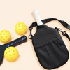 Pickleball Paddle Bag Mochila de neopreno con bolsillo de malla, correa ajustable para hombres y mujeres, deportes al aire libre