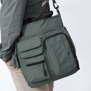 Bolso bandolera personalizado con múltiples bolsillos, bolso de hombro ligero para ordenador portátil con correa ajustable para viajes, desplazamientos, uso diario
