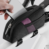Bolsa de cuadro de bicicleta de tubo superior de bicicleta, impermeable, de poliéster, con cierre de cremallera, bolsa de almacenamiento para manillar, bolsillo para teléfono de acceso rápido para ciclismo