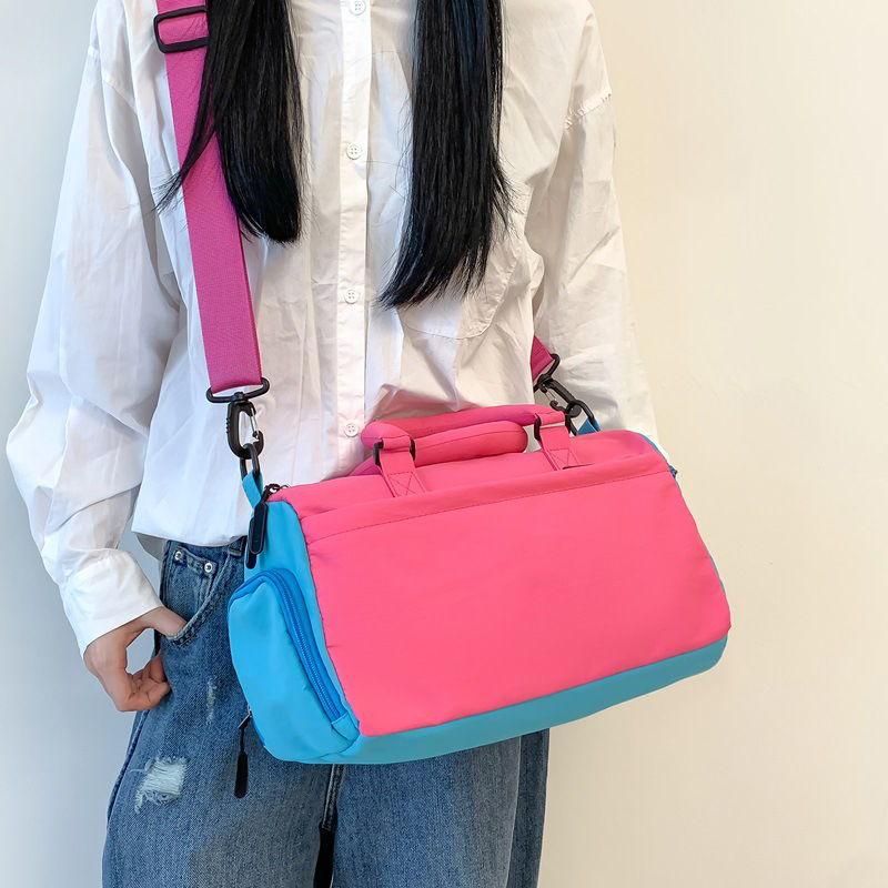 Neceser de viaje colorido multifuncional, bolsa de almacenamiento de cosméticos con correa para equipaje, bolsa de tenis deportiva para viaje y Fitness