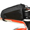 Fabricante, venta directa, equipo de ciclismo negro, bolsa impermeable para tubo superior de bicicleta de carretera, bolsa de cuadro frontal para bicicletas para todas las estaciones