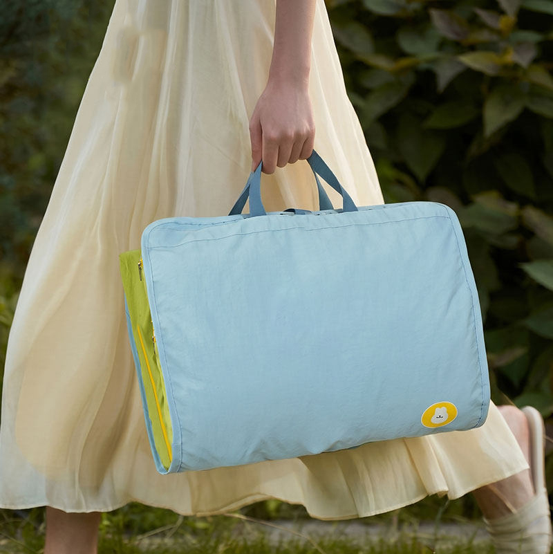 Bolsa organizadora de ropa con compartimentos con cremallera 6 en 1, bolso de viaje multifunción, bolsa de almacenamiento de ropa interior colgante portátil