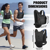 Chaleco táctico para correr para hombre con vejiga de hidratación ligera impermeable correas de mochila ajustables bolsa de agua reflectante